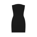 Black strapless sculpting tube dress by MYAMI