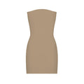 Nude strapless sculpting tube dress by MYAMI